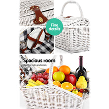 Load image into Gallery viewer, Alfresco 2 Person Picnic Basket Set Insulated Blanket Bag