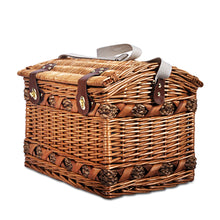 Load image into Gallery viewer, Alfresco 4 Person Picnic Basket Set Storage Blanket