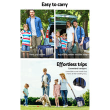 Load image into Gallery viewer, Alfresco 6 Person Picnic Basket Set Bag Wheels Insulated Trolley