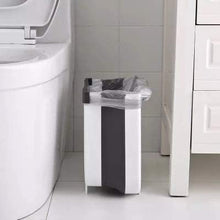 Load image into Gallery viewer, Hanging Trash Can Collapsible Small Garbage Waste Bin for Kitchen Cabinet Door (White)