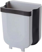 Load image into Gallery viewer, Hanging Trash Can Collapsible Small Garbage Waste Bin for Kitchen Cabinet Door (Grey)