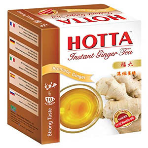 HOTTA INSTANT GINGER TEA - STRONG 15G X 10 SACHETS