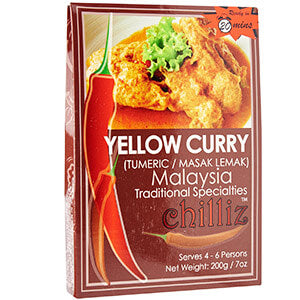 CHILLIZ BRAND YELLOW CURRY PASTE 200G